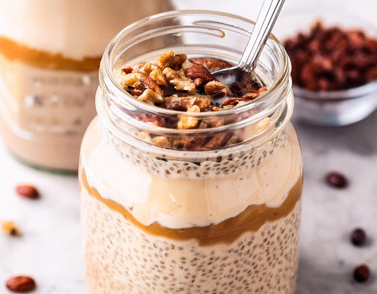 Roast28 | coffee overnight oats recipe | chia seed fiber